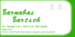 barnabas bartsch business card